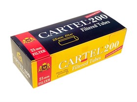 Гильзы для сигарет CARTEL X Long Filter 25 мм (200 шт.) - фото 10356