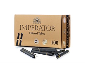 Гильзы для сигарет IMPERATOR Black Carbon Gold Long 100 шт. - фото 11811