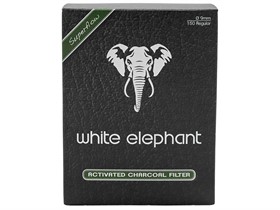 Фильтры для трубки White Elephant Угольные 9 мм (150 шт) - фото 11854