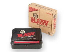 Машинка для самокруток с коробкой для табака RAW AUTOMATIC ROLLING BOX 70 мм - фото 12286