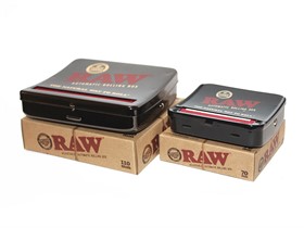 Машинка для самокруток с коробкой для табака RAW AUTOMATIC ROLLING BOX 110 мм - фото 12411