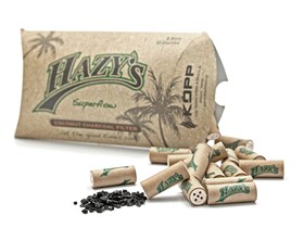 Фильтры для сигарет HazyS  Coconut & Charcoal filter 8 mm (50 шт) - фото 13000