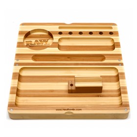 Набор для скручивания сигарет, дерево RAW TRAY BAMBOO FLIP - фото 13226