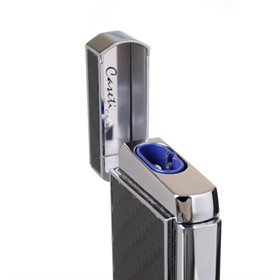 Зажигалка Caseti сигарная, турбо (двойное пламя),карбон CA437-4 - фото 16181