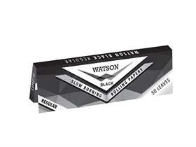 Сигаретная бумага WATSON Regular BLACK 70 мм (50 листов) - фото 16660