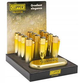 Зажигалка Clipper CMP11 Gold - фото 16901