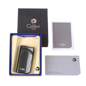 Зажигалка Colibri Falcon, черный карбон LI310T5 - фото 16984