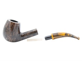 Трубка курительная Savinelli Tigre smooth Dark brown 670 (6 мм) - фото 17332