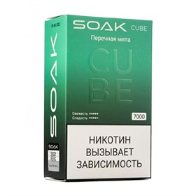 ОЭУ SOAK CUBE Black Pepper Mint/ Перечная мята (7000 затяжек) - фото 18237