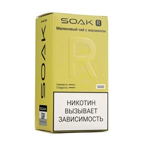 ОЭУ SOAK R Малиновый чай с жасмином (5000 затяжек) - фото 18264