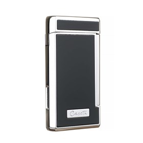 Зажигалка Caseti сигарная, турбо (двойное пламя), черная CA437-1 - фото 20610