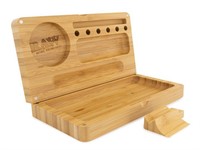 Набор для скручивания сигарет, дерево RAW TRAY BAMBOO FLIP