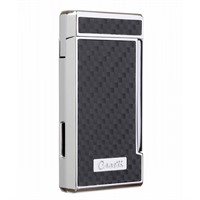 Зажигалка Caseti сигарная, турбо (двойное пламя),карбон CA437-4