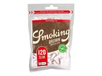 Фильтры для самокруток SMOKING SLM BROWN 6 мм (120 шт)