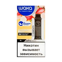 Одноразовый электронный испаритель WAKA SoPro Strawberry-Banana  (Клубника-Банан) 10000