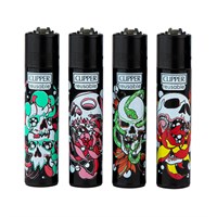 Зажигалка Clipper CP11R  Skulls N Flowers Зажигалка Clipper CP11R  Skulls N Flowers