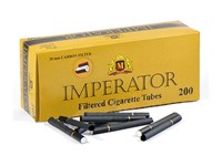 Гильзы для сигарет IMPERATOR BLACK CARBON 20 мм (200 шт.)